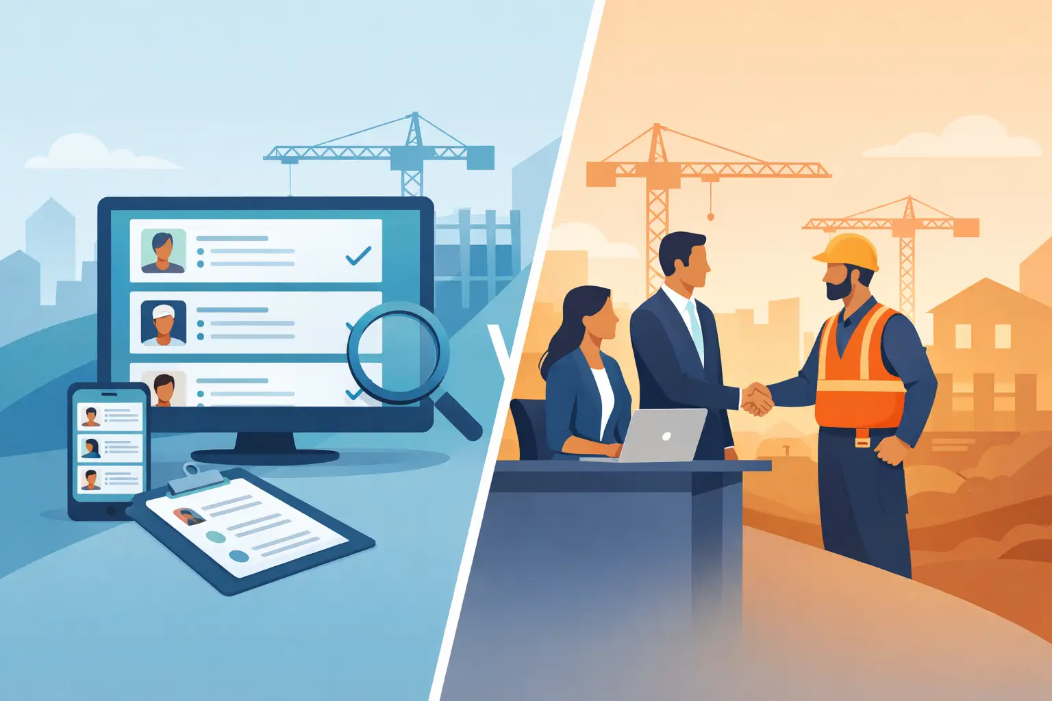 Job Board vs Staffing for Construction Hiring