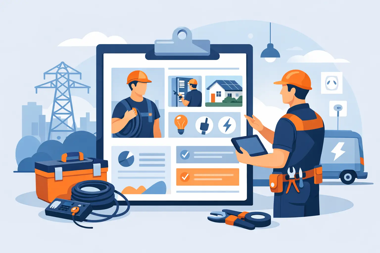How to Create an Electrician Portfolio That Wins Work