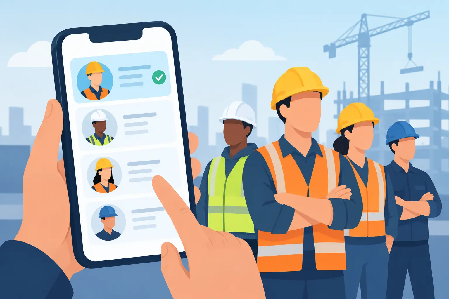 Mobile Recruiting for Contractors That Fills Crews